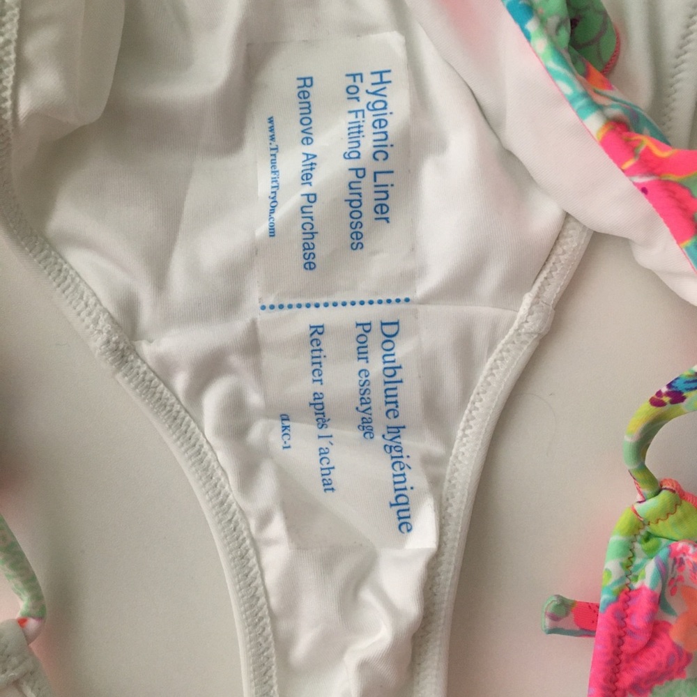 NWOT Multicolor Ruffle Bikini Bottom - Picture 4 of 4